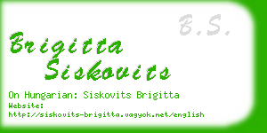 brigitta siskovits business card